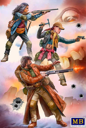 Portada de la caja de figuras de cazadores zombies del set nº3 de la serie Zombieland en escala 1:35 de Master Box referencia 35243