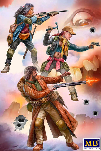 Portada de la caja de figuras de cazadores zombies del set nº3 de la serie Zombieland en escala 1:35 de Master Box referencia 35243