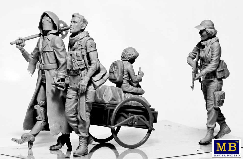 Set de figuras del niño de la esperanza de la saga Batallas del Desierto en escala 1:35 de Master Box referencia 35250