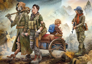 Portada del set de figuras del niño de la esperanza de la saga Batallas del Desierto en escala 1:35 de Master Box referencia 35250