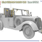Vista frontal de la maqueta del coche de comunicaciones alemán Kfz.2 Mercedes 170VK en escala 1:35 de MIniart referencia 35488
