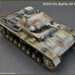 Foto superior de la maqueta del carro de combate alemán Panzer III B con tripulación en escala 1:35 de Miniart referencia 35221