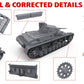 Detalle del contenido de la maqueta del carro de combate alemán Panzer III B con tripulación en escala 1:35 de Miniart referencia 35221