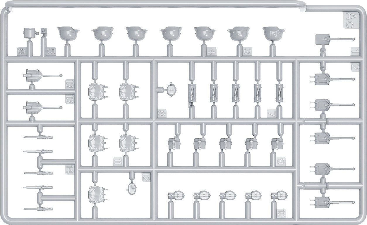 Accesorios 4 del set de figuras de soldados de infantería alemanes durante la ofensiva de las Ardenas en escala 1:35 de Miniart referencia 53064