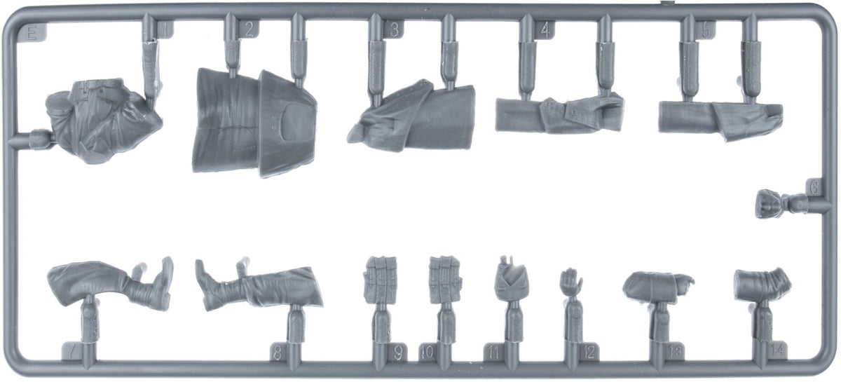 Figura 1 del set de figuras de soldados de infantería alemanes durante la ofensiva de las Ardenas en escala 1:35 de Miniart referencia 53064