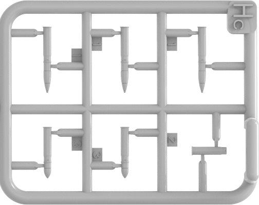 Piezas 7 del set de figuras de tripulación de carros norteamericana cargando munición en escala 1:35 de Miniart referencia 53069