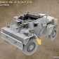 Foto frontal de la maqueta del vehículo británico de exploración Dingo MkIII en escala 1:35 de Miniart referencia 53088