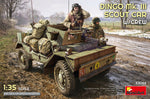 Foto de la portada de la maqueta del vehículo británico de exploración Dingo MkIII en escala 1:35 de Miniart referencia 53088