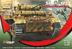 Portada de la caja de la maqueta del tanque ligero de exploración alemán Panzer II Luchs en escala 1:35 de Mirage Hobby referencia 351008