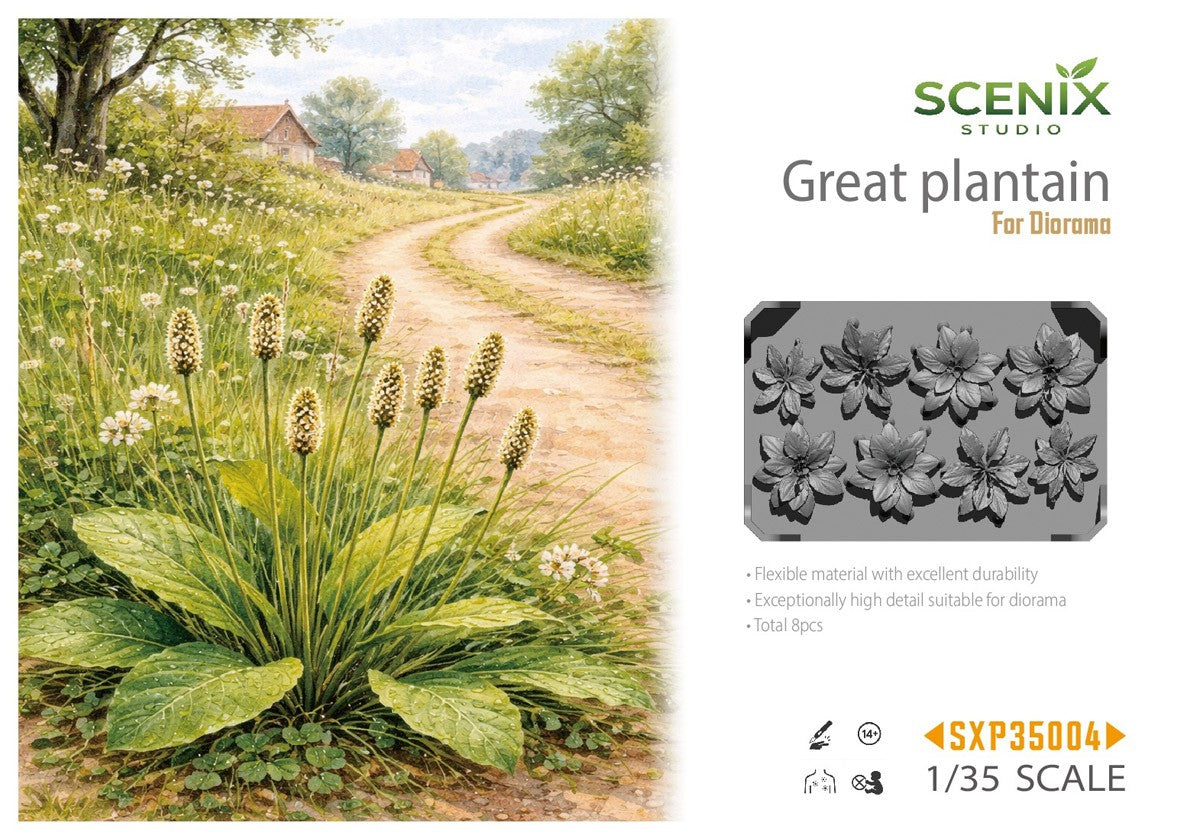 Portada del set de matojos de plantas llanten en escala 1:35 de Secnix Studio referencia SXP35004