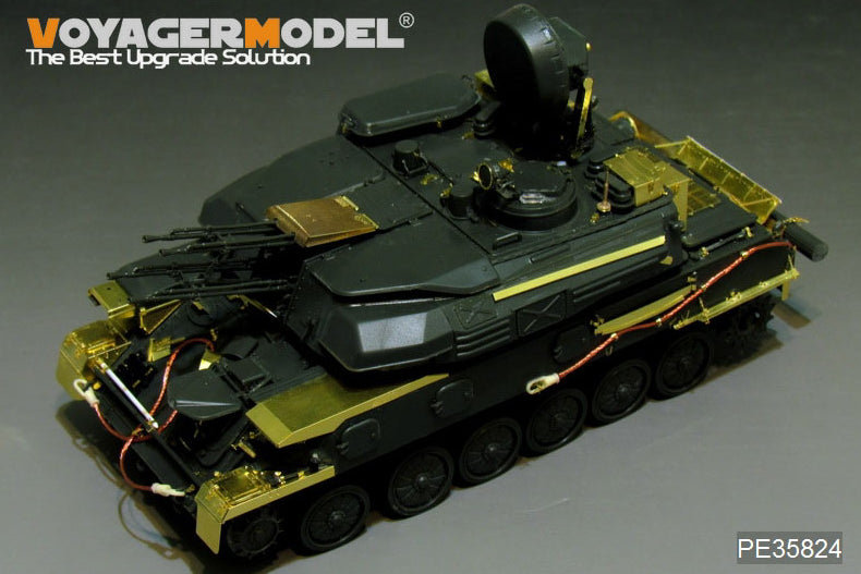 Foto frontal del set de mejora básico para Shilka de Voyager Model en escala 1:35 referencia PE35824
