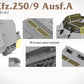 Fotograbados de la maqueta del vehículo blindado alemán Sd.Kfz.251/9 en escala 1:35 de Takom referencia 2213