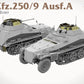 Vistas de la maqueta del vehículo blindado alemán Sd.Kfz.251/9 en escala 1:35 de Takom referencia 2213