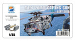 Complemento para maqueta de helicóptero MH-60H de cañón M197 de 20mm Catling en escala 1:35 de Toucan Model referencia TC3D008