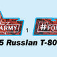Calcas de la maqueta del carro de combate ruso T-80BVM en escala 1:35 de Trumpeter referencia 09587