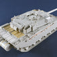 Foto lateral derecha de la maqueta del carro de combate británico Challenguer 1 en escala 1:35 de Trumpeter referencia 09611