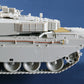 Foto lateral de la maqueta del carro de combate británico Challenguer 1 en escala 1:35 de Trumpeter referencia 09611
