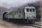 Portada de la caja de la maqueta de la locomotora alemana V188 en escala 1:35 de Trumpeter referencia 00225