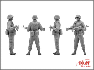 Foto de la figura 1 de la caja de figuras de soldados de élite norteamericanos en Iraq en escala 1:35 de ICM referencia 35201