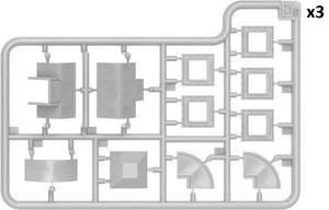 Piezas 2 del set Ventilation Shaft en escala 1:35 de Miniart referencia 35650