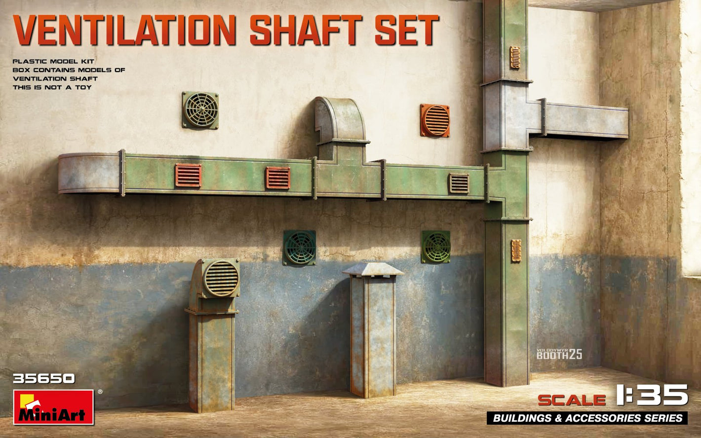 Portada del set Ventilation Shaft en escala 1:35 de Miniart referencia 35650