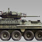 Foto lateral de la maqueta del IFV norteamericano M1296 Stryker con ICV Dragon en escala 1:35 de Zimi Models referencia 35046
