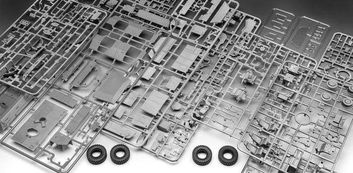 Piezas de la maqueta del vehículo de transporte de tropas alemán Dingo 2 GE A3 en escala 1:35 de Revell referencia 03370