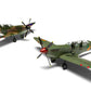 Foto de ambas decoraciones de la maqueta del caza Spitfire Tr.9 versión de entrenamiento en escala 1:48 de Airfix referencia A05143