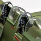 Detalle de la cabina de la maqueta del caza Spitfire Tr.9 versión de entrenamiento en escala 1:48 de Airfix referencia A05143