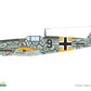 Decoración 1 de la maqueta del caza alemán Bf-109F-2 en escala 1:48 de Eduard edición Weekend referencia 84212