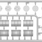 Piezas del set de barriles modernos de combustible de 200 litros en escala 1:48 de Miniart referencia 49009