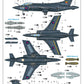 Decoración 1 de la maqueta del avión de ataque británico Buccaneer S.2D en escala 1:48 de Trumpeter referencia 05845