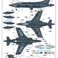 Decoración 2 de la maqueta del avión de ataque británico Buccaneer S.2D en escala 1:48 de Trumpeter referencia 05845
