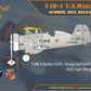 Decoración 2 de la maqueta del caza de entrenamiento de los US Marines F4F-4 en escala 1:48 de Clear Prop referencia 4827