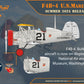 Decoración 4 de la maqueta del caza de entrenamiento de los US Marines F4F-4 en escala 1:48 de Clear Prop referencia 4827