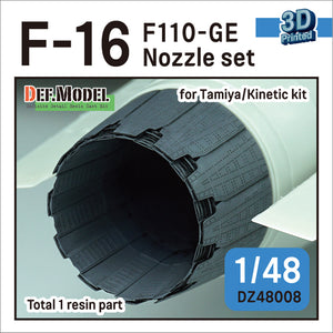 DEF MODEL (1/48) F-16 F110-GE Nozzle Set (for Tamiya/Kinetic Kit)