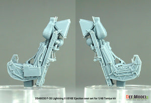 Laterales del asiento eyectable US16E que usan los F-35 Lightning II en escala 1:48 de Def Model referencia DS48030