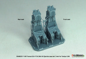 Foto del set de mejora con asientos eyectables modelos SJU-17/A para caza norteamericano F-14 D Tomcat en escala 1:48 de Def Model referencia DS48031