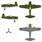 Decoración 2 de la maqueta del caza norteamericano Vultee P-66 Vanguard en escala 1:48 de Dora Wings referencia 48053