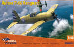 Portada de la caja de la maqueta del caza norteamericano Vultee P-66 Vanguard en escala 1:48 de Dora Wings referencia 48053