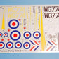 Calcas de la maqueta del avión experimental supersónico británico Faery Delta 2 en escala 1:48 de Dora Wings referencia 48064