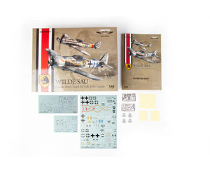 Contenido de la caja de la maqueta de la Edición Especial de Eduard dual combo Wilde Sau episodio 3 en escala 1:48 referencia 11199