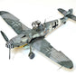 Foto frontal de la maqueta del caza alemán Bf 109 G-6 en escala 1:48 Edición PorfiPACK de Eduard referencia 82167