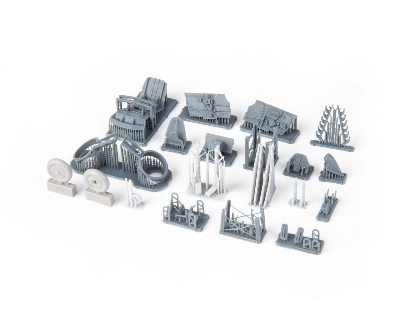 Piezas de resina de la maqueta del caza checo Avia S-199 en escala 1:48 de Eduard referencia 948012