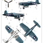 Decoración 1 de la maqueta del caza embarcado norteamericano F4U2 Corsair en escala 1:48 de Hobby Boss referencia 80835
