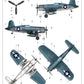 Decoración 2 de la maqueta del caza embarcado norteamericano F4U2 Corsair en escala 1:48 de Hobby Boss referencia 80835