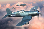 Portada de la maqueta del caza embarcado norteamericano F4U2 Corsair en escala 1:48 de Hobby Boss referencia 80835