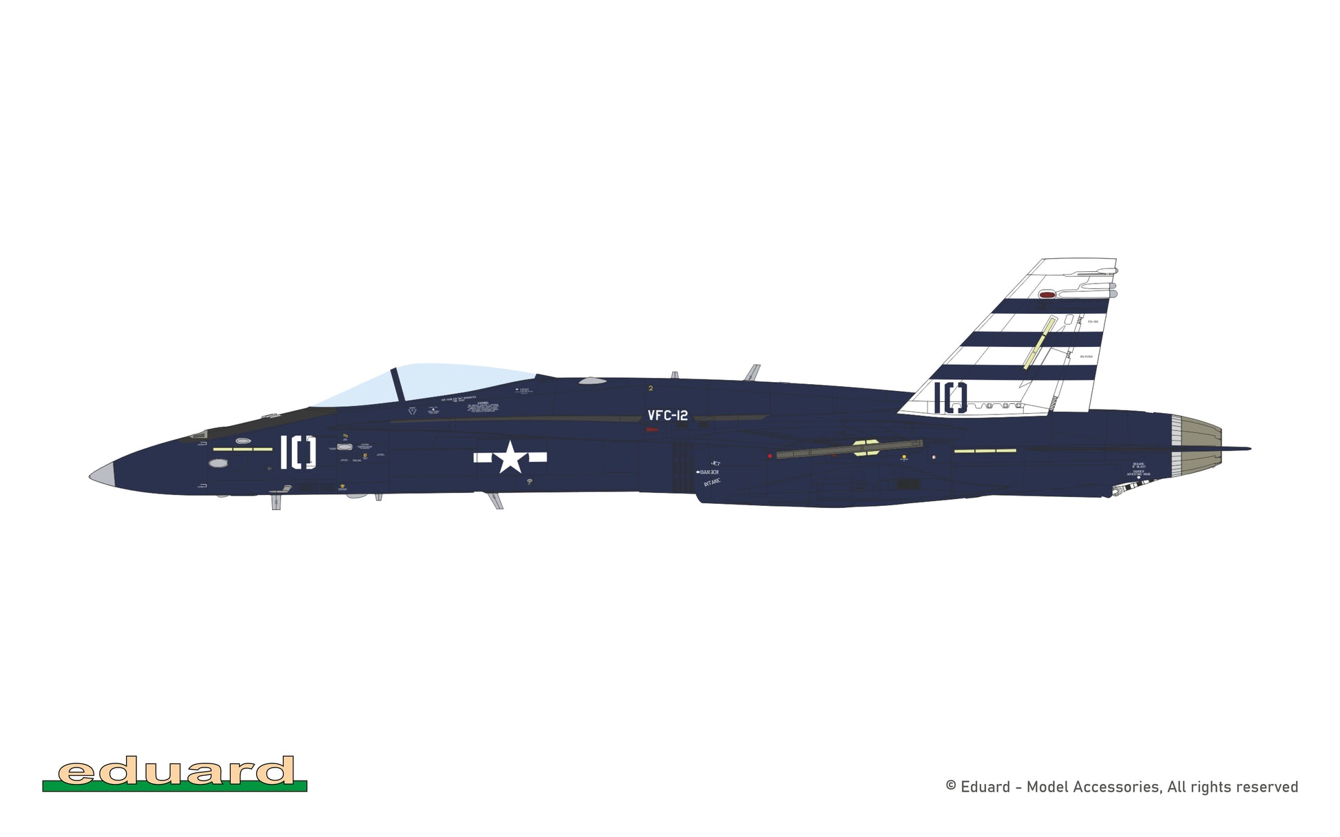 Decoración 4 de la maqueta del F-18 en edición limitada Hornet Legacy de Eduard en escala 1:48 referencua 11195
