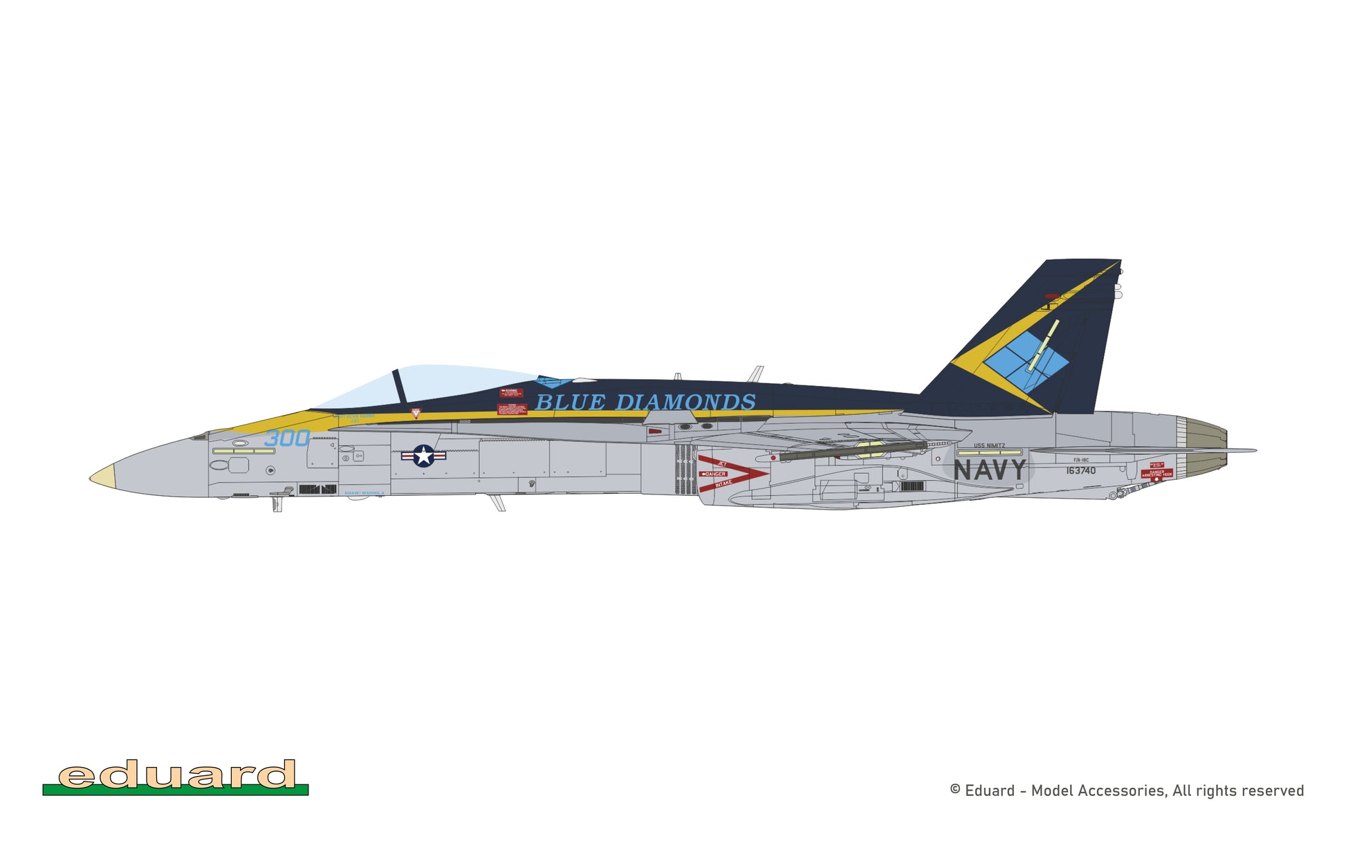 Decoración 8 de la maqueta del F-18 en edición limitada Hornet Legacy de Eduard en escala 1:48 referencua 11195