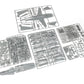 Piezas de la maqueta del F-18 en edición limitada Hornet Legacy de Eduard en escala 1:48 referencua 11195